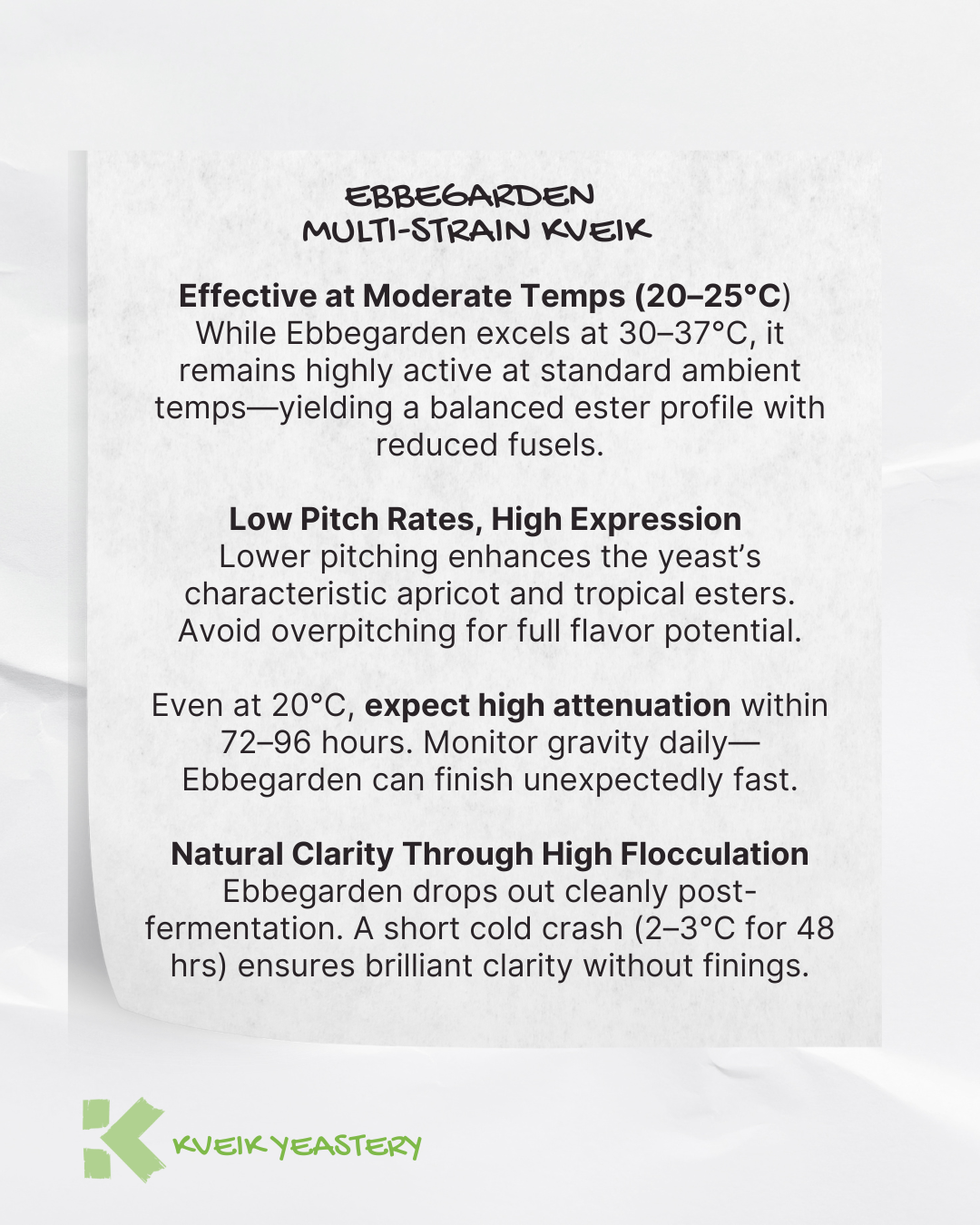 Kveik Yeastery Ebbegarden